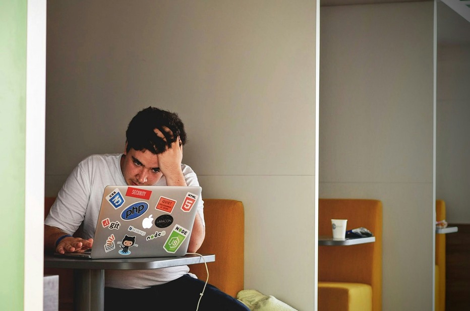 Student stressed with job search